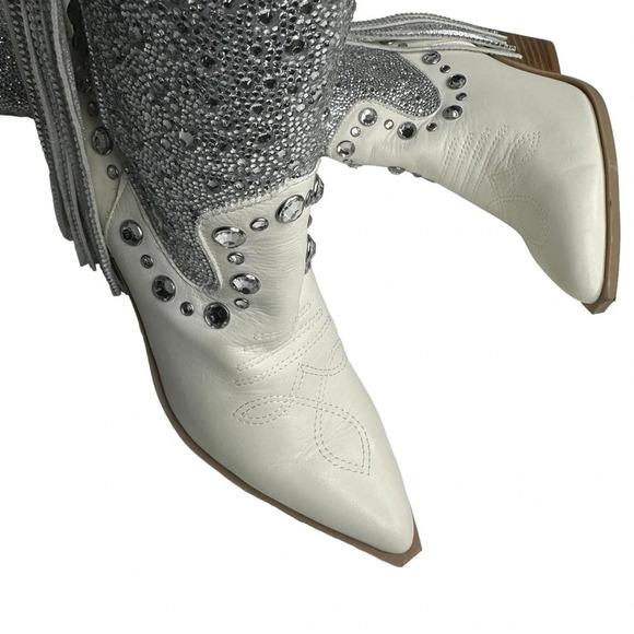 Steve Madden Women's Lexy Rhinestone Western Boot. Sz: 6 - Picture 8 of 16